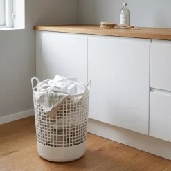 Like-It - Vasketøjskurv i Hvid plast, Scandi