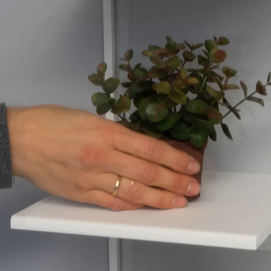 Lille kunstig eucalyptus plante i minipotte - Grøn