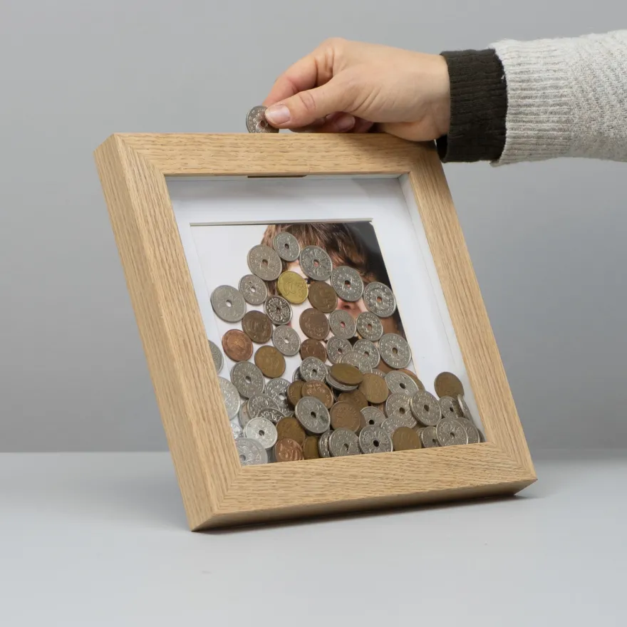 Lucca Money box - Egetræ