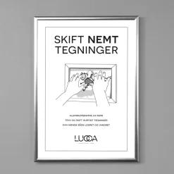 Lucca Push ramme til tegninger - SLIM - Champagne