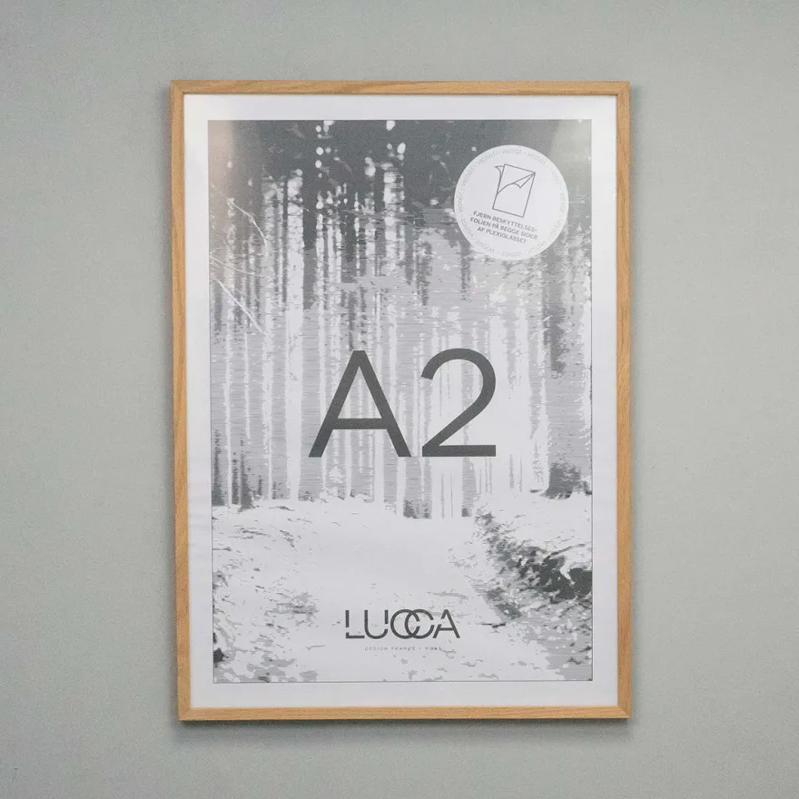 Lucca Træramme til A2 plakater - Egetræ