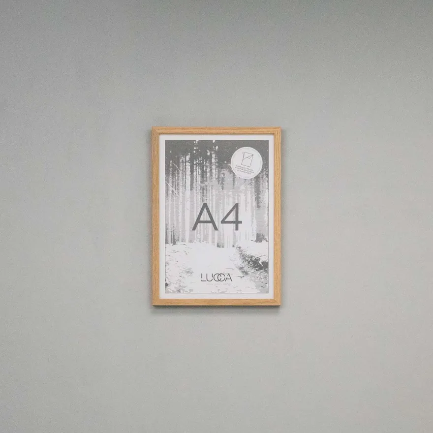 Lucca Træramme til A4 plakater - Egetræ