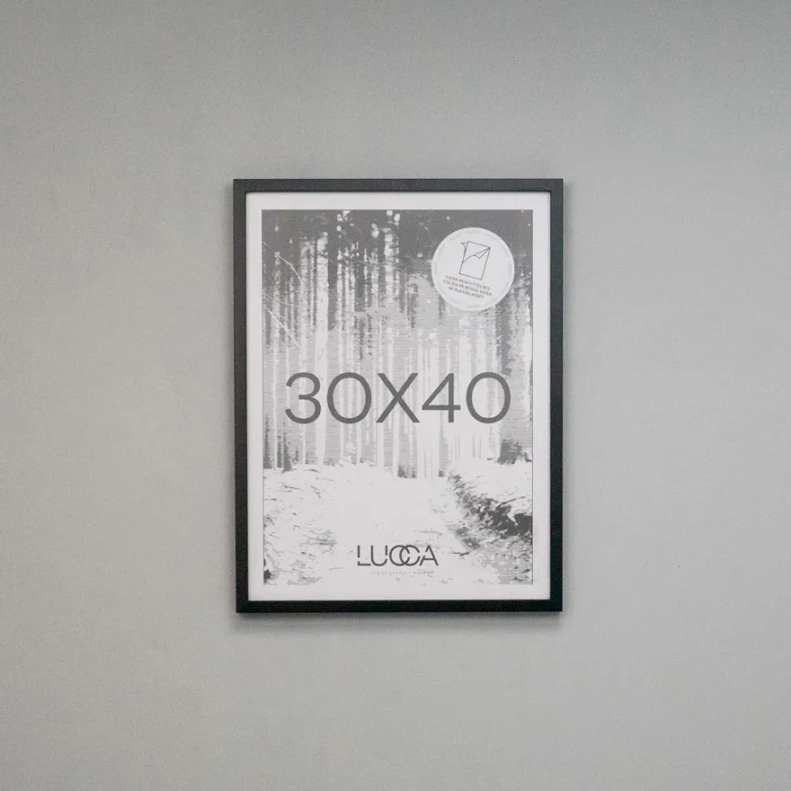 Lucca Træramme til 30x40 cm. plakater - SORT