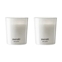 Meraki - Duftlys, 2pak. - White Garden