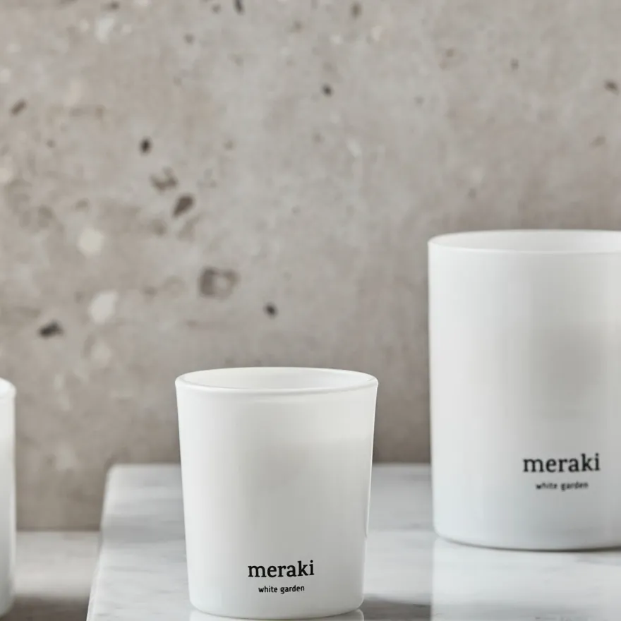 Meraki - Duftlys, 2pak. - White Garden