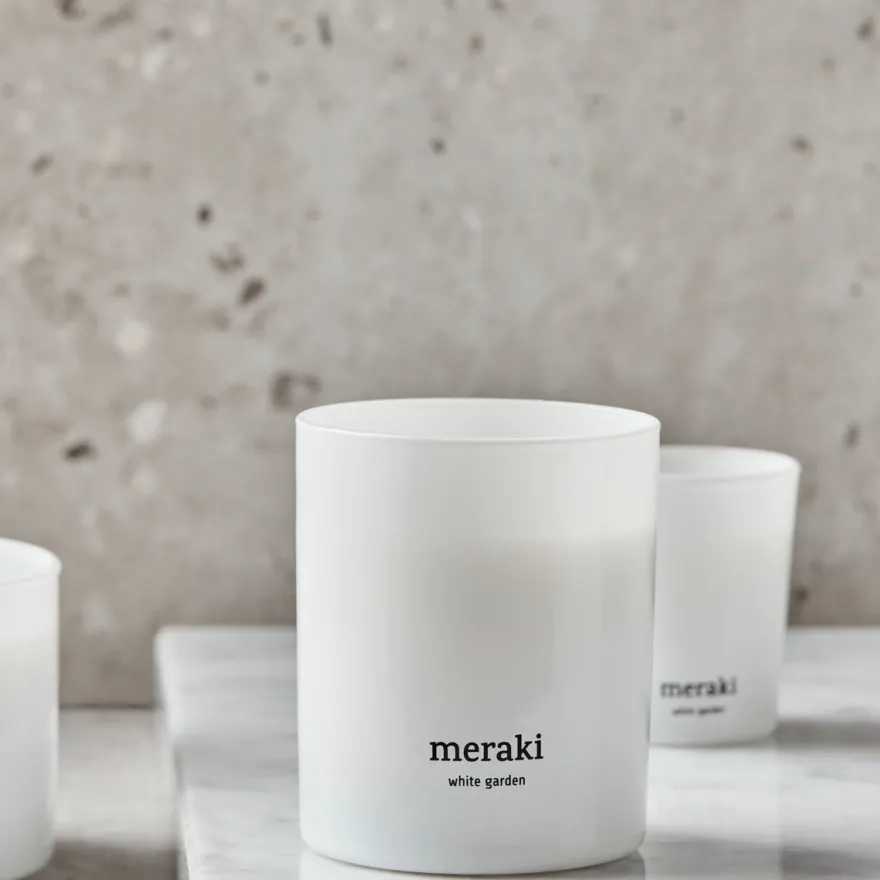 Meraki - Duftlys - White Garden, Stor