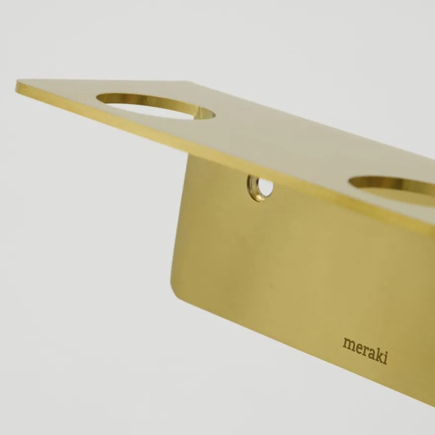Meraki Flaskeholder til 2 flasker - Børstet Messing