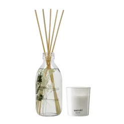 Meraki Gaveæske med Diffuser og Duftlys - Verbena & Fresh Linen