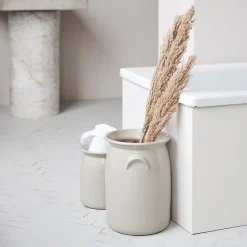 Meraki Keramikkrukke - Shellish Grey - H24