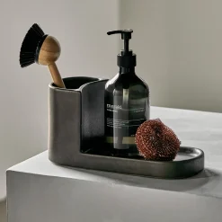 Meraki sæbe- og børsteholder - Datura - Large, Mørkegrå