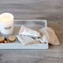 Meraki Terapipude i beige - Varmepude med lerperler, Lille
