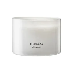 Meraki XL Duftlys - White Garden med 4 væger