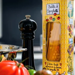 Metaldåse til opbevaring af Spaghetti - Firkantet m. kighul