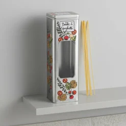 Metaldåse til opbevaring af Spaghetti, Sølv, Derrière la Porte