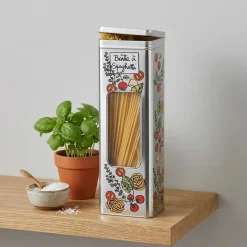 Metaldåse til opbevaring af Spaghetti, Sølv, Derrière la Porte
