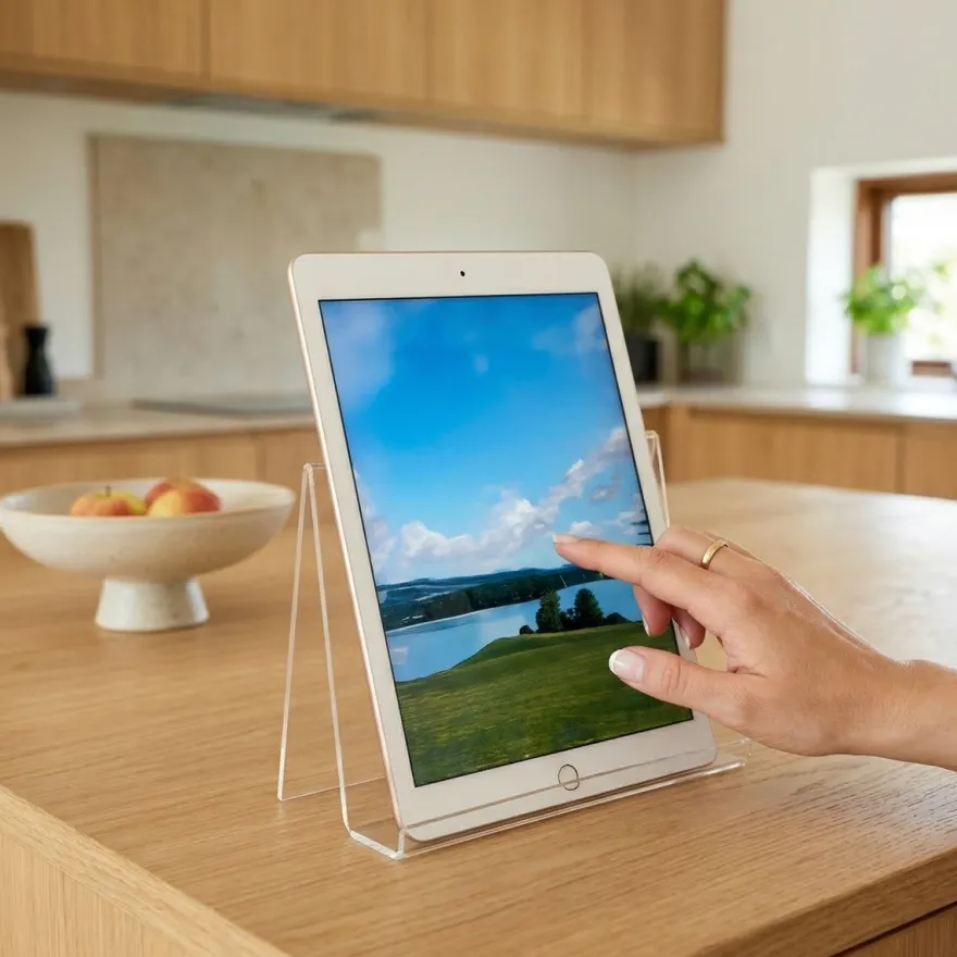 Modena akryl holder til iPad og kogebøger
