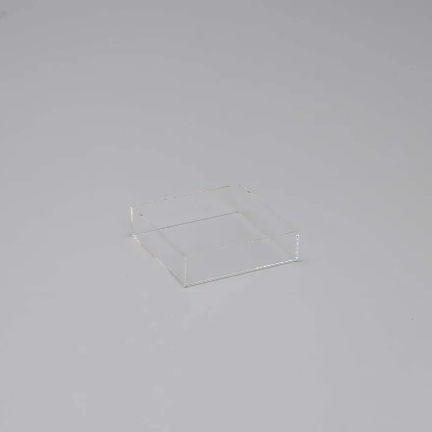 Modena bakke i akryl 15x15x4cm, kvadratisk - Small
