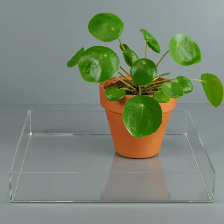 Modena bakke i akryl 20x20x4cm, kvadratisk - Medium