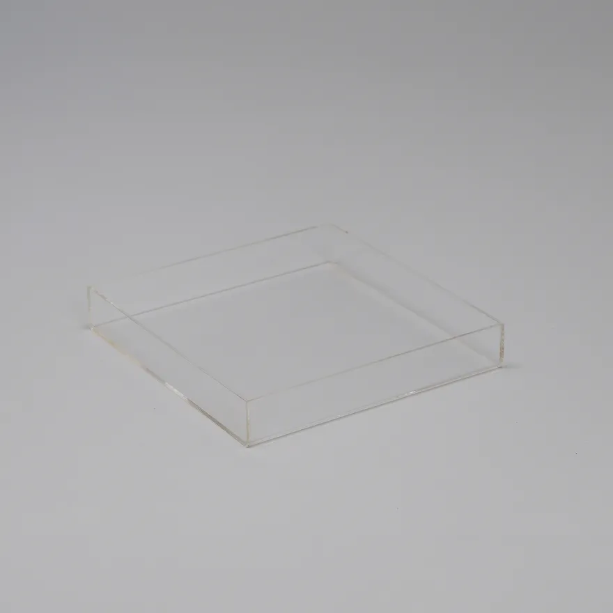 Modena bakke i akryl 25x25x4cm, kvadratisk - Large