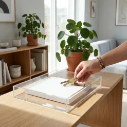 Modena bakke i akryl 20x30x4cm - Rektangulær