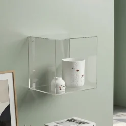 Modena Displaykasse 25x25 cm. i akryl til vægophæng - Kvadratisk