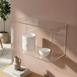 Modena Displaykasse 40x25 i akryl til vægophæng - Rektangulær