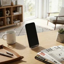 Modena holder til mobiltelefon i klar akryl