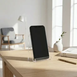 Modena holder til mobiltelefon i klar akryl