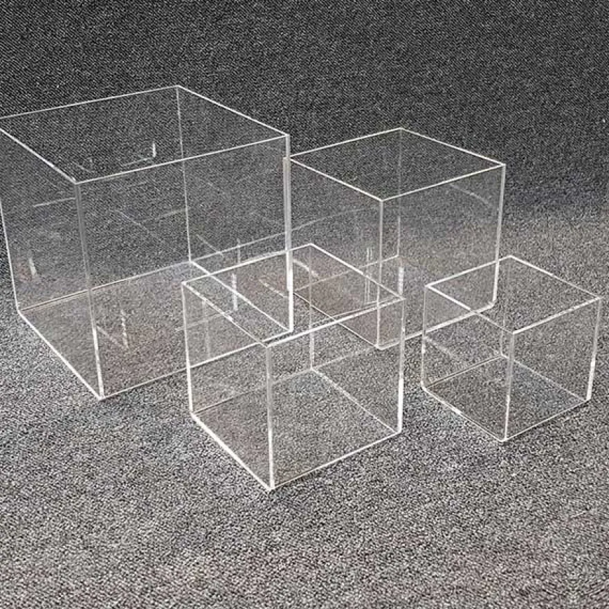 Modena kasse i akryl 12,5x12,5 cm - Medium, Kvadratisk