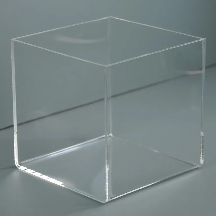 Modena kasse i akryl 20x20cm - XL, Kvadratisk