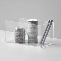 Modena kasse i akryl 10x20x10 - SMALL, rektangulær