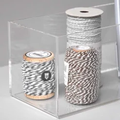 Modena kasse i akryl 10x20x10 - SMALL, rektangulær