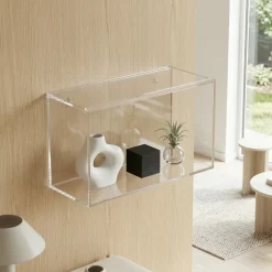 Modena vægkasse 40x25 med låg - "sliding lid" - Rektangulær