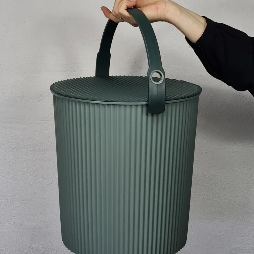 Omnioutil Plastikspand - Baked green - 20 liter
