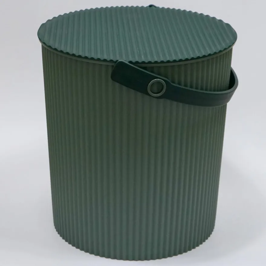 Omnioutil Plastikspand - Baked green - 20 liter
