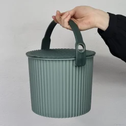 Omnioutil Plastikspand - Baked green - 4 liter