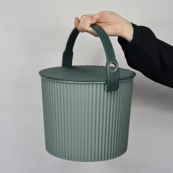 Omnioutil Plastikspand - Baked green - 8 liter
