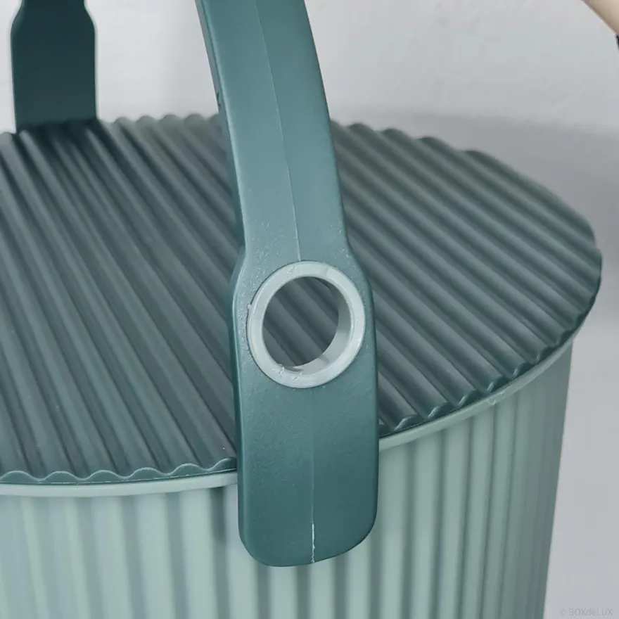 Omnioutil Plastikspand - Baked green - 10 liter