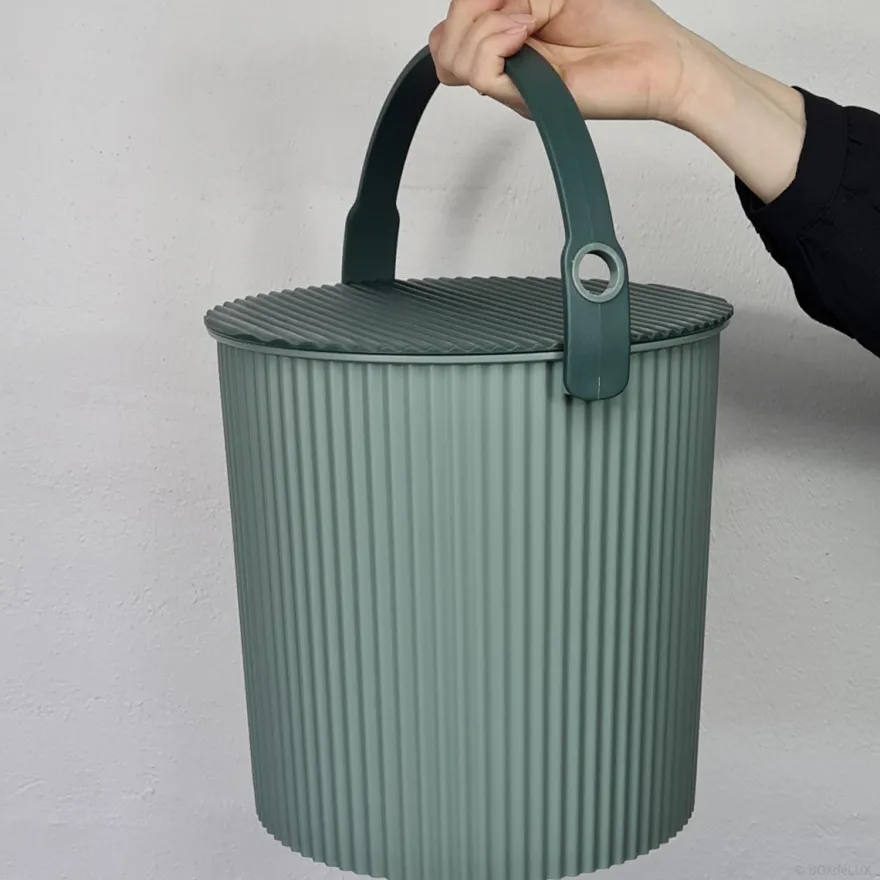 Omnioutil Plastikspand - Baked green - 10 liter