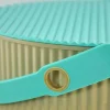 Omnioutil Plastikspand - Beige m. mint låg 8 liter
