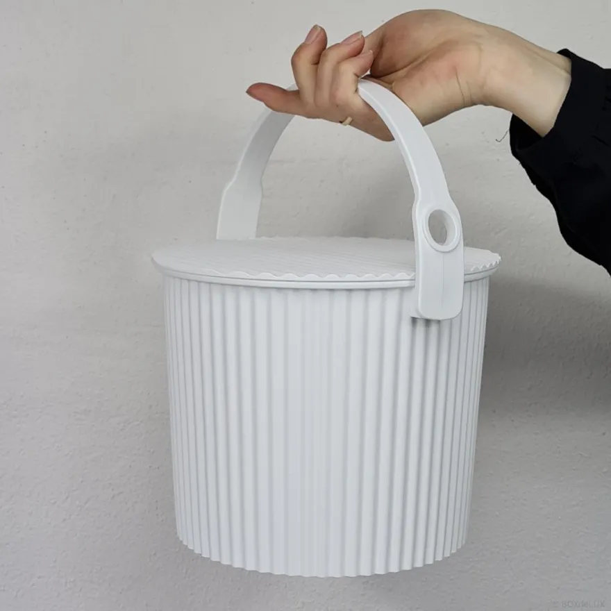 Omnioutil Plastikspand - Hvid. Mini 4 liter
