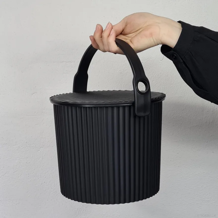 Omnioutil Plastikspand i Sort Mini 4 liter