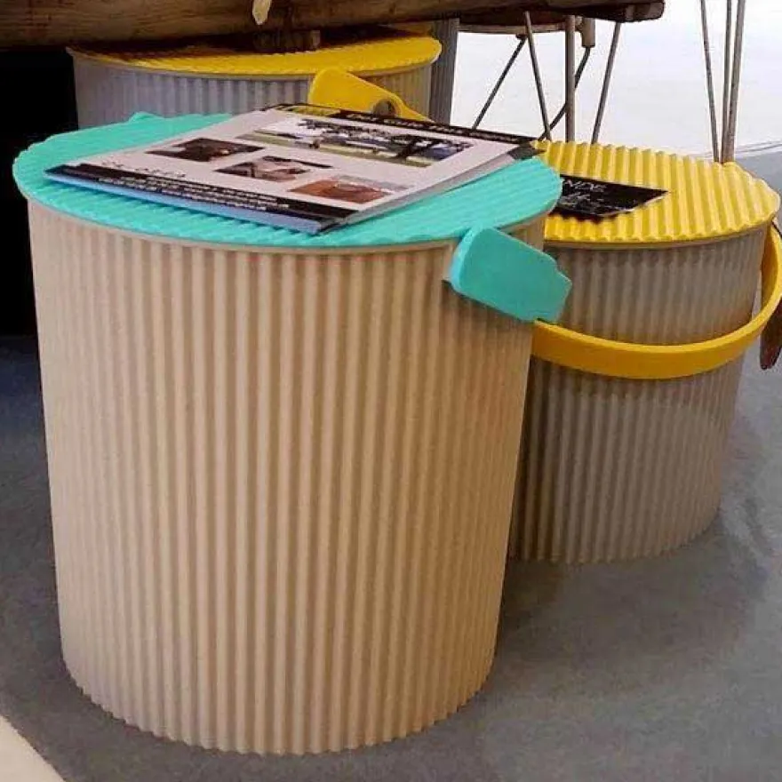 Omnioutil Plastikspand - Karrygul. 10 liter