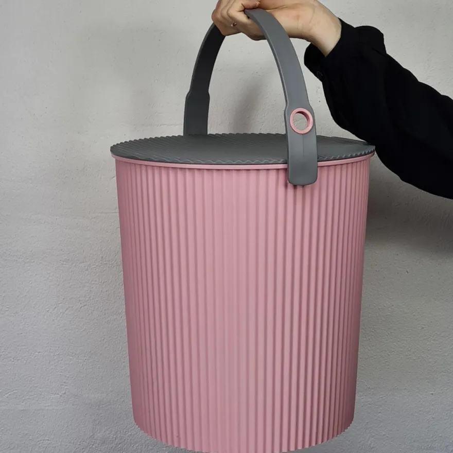 Omnioutil plastikspand lyserød 20 liter