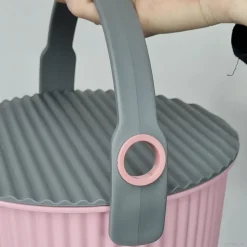 Omnioutil plastikspand lyserød 4 liter