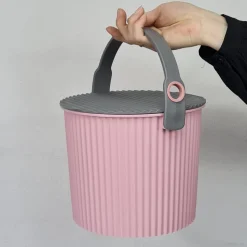 Omnioutil plastikspand lyserød 4 liter