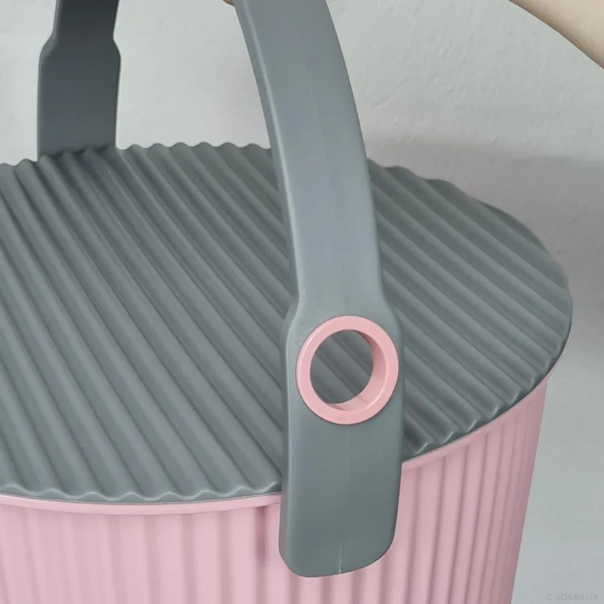 Omnioutil plastikspand lyserød 8 liter