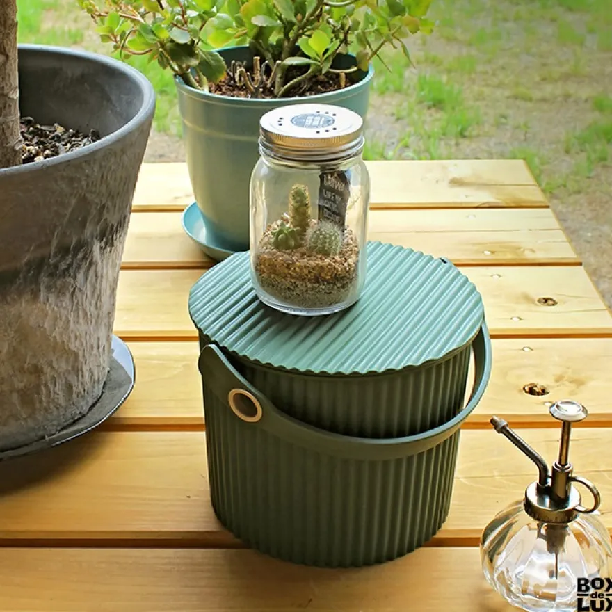 Omnioutil Plastikspand - Mørkegrøn. Mini 4 liter