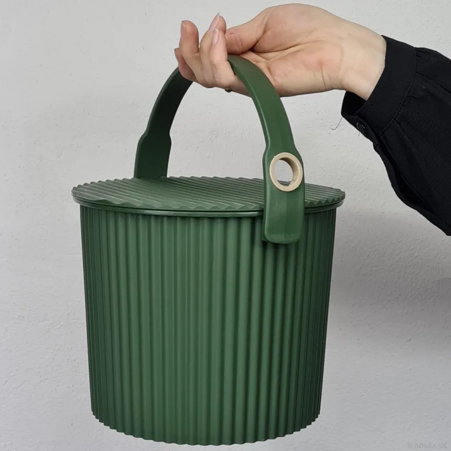 Omnioutil Plastikspand - Mørkegrøn. Mini 4 liter