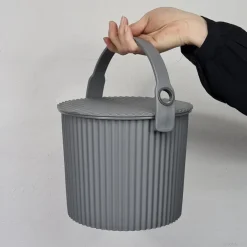 Omnioutil Plastikspand - Mørkegrå. Mini 4 liter